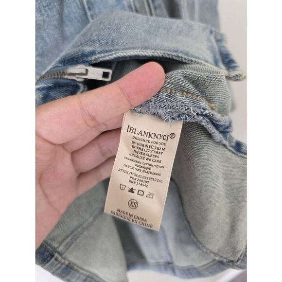 BLANKNYC The Smooth‎ Talker Dress Size XS Denim Bonded Dress NWT - Picture 11 of 11